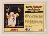 1992-93 Score NHL Ice Hockey Trading Cards (Individual)