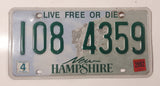 2002 New Hampshire Live Free Or Die Metal Vehicle License Plate Tag 108 4359