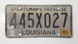 1995 Louisiana Sportsman's Paradise Vehicle License Plate Tag 445X027