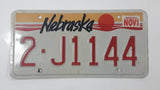 1988 Nebraska Vehicle License Plate Tag 2 J1144