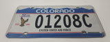 Colorado 1947 to 1997 50th Anniversary United States Air Force Metal Vehicle License Plate Tag 01208C