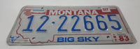 1983 Montana 1976 Bicentennial Big Sky Metal Vehicle License Plate Tag 12 22665