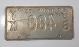 1973 Idaho Green Letters On White 8B TK Truck Metal Vehicle License Plate Tag 480