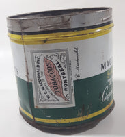 Antique 1940s Macdonald's Gold Standard Export Finest Virginia Cigarette Tobacco Tin Metal Can No Lid