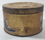 Antique Rock City Tobacco Ottoman Fin Cut Tobacco Tin with Ash Tray Lid