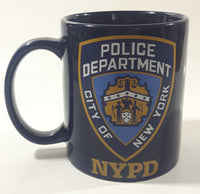 2008 NYPD City of New York Police Department Dark Blue Ceramic Coffee Mug Cup