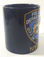 2008 NYPD City of New York Police Department Dark Blue Ceramic Coffee Mug Cup