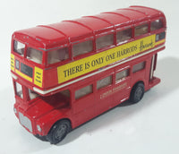 Harrods London Bus London Transport No. 61051 Red Double Decker Bus Die Cast Toy Car Vehicle