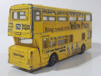 Vintage Dinky Toys Atlantean Bus Yellow Pages Double Decker Bus Die Cast Toy Car Vehicle