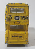 Vintage Dinky Toys Atlantean Bus Yellow Pages Double Decker Bus Die Cast Toy Car Vehicle