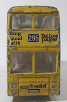 Vintage Dinky Toys Atlantean Bus Yellow Pages Double Decker Bus Die Cast Toy Car Vehicle