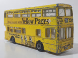 Vintage Dinky Toys Atlantean Bus Yellow Pages Double Decker Bus Die Cast Toy Car Vehicle