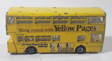 Vintage Dinky Toys Atlantean Bus Yellow Pages Double Decker Bus Die Cast Toy Car Vehicle