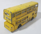 Vintage Dinky Toys Atlantean Bus Yellow Pages Double Decker Bus Die Cast Toy Car Vehicle