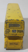 Vintage Dinky Toys Atlantean Bus Yellow Pages Double Decker Bus Die Cast Toy Car Vehicle