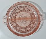 Vintage Pink Depression Glass Two Compartment Candy Dish