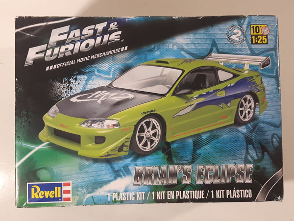 2015 Revell Fast & Furious Official Movie Merchandise Brian's Eclipse 1:25 Scale Car Model Kit in Box