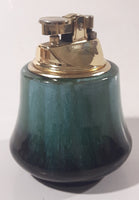 Vintage BMP Canada Blue Mountain Pottery Blue Green Drip Glaze Table Lighter Made in Japan