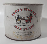 Vintage India House Aromatic Mixture Tobacco Tin Metal Can