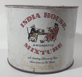 Vintage India House Aromatic Mixture Tobacco Tin Metal Can