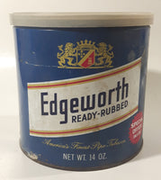 Vintage Edgeworth Ready Rubbed America's Finest Pipe Tobacco Tin Metal Can with Plastic Lid