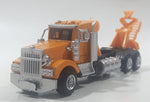 Peterbilt Cement Truck Yellow Die Cast Toy Car Vehicle Missing Barrel