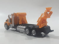 Peterbilt Cement Truck Yellow Die Cast Toy Car Vehicle Missing Barrel