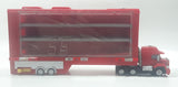 2012 Disney Pixar Cars Mack Red Semi Truck Hauler 16 Miniature Cars Plastic Storage Case