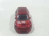 2012 Hot Wheels Subaru WRX STI Red Die Cast Toy Car Vehicle