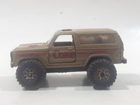 1988 Hartoy Coca Cola Coke Soda Pop Chevrolet Blazer Brown White Red Die Cast Toy Car Vehicle with Opening Doors