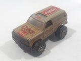 1988 Hartoy Coca Cola Coke Soda Pop Chevrolet Blazer Brown White Red Die Cast Toy Car Vehicle with Opening Doors