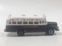 Tomica No. 6 Isuzu Bonnet Bus Police Department Prisoner Transport Black and White 1/110 Scale Die Cast Toy Car Vehicle