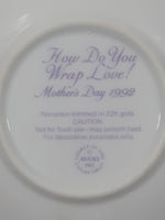 1992 Avon How Do You Wrap Love! Mother's Day 1992 5" 22K Gold Rimmed Porcelain Collector Plate