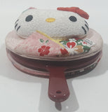 2006 Sanrio Hello Kitty Pocket Mirror in 3D Embroidered Cover