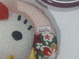 2006 Sanrio Hello Kitty Pocket Mirror in 3D Embroidered Cover