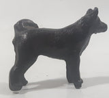 Vintage Akita Inu Dog Miniature 1 3/4" Long Cast Metal Figurine Made in Japan