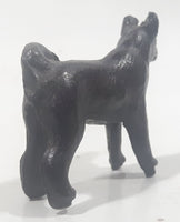 Vintage Akita Inu Dog Miniature 1 3/4" Long Cast Metal Figurine Made in Japan