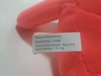 2015 Toy Factory Hanna Barbera Scooby-Doo! Fluorescent Pink Scooby 12" Tall Stuffed Toy Plush Character