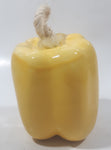 Vintage Ceramic Art Vegetable Yellow Bell Pepper 3 1/2" Tall Hanging Ornament