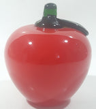 Vintage Art Glass Fruit Red Apple 3 1/2" Tall Ornament