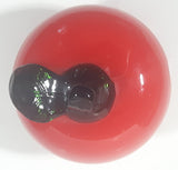 Vintage Art Glass Fruit Red Apple 3 1/2" Tall Ornament