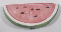 Vintage Ceramic Fruit Watermelon 6 1/4" Wide Ornament