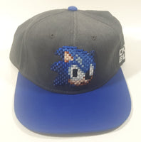 Sega Sonic The Hedgehog Don't Blink Grey and Blue Adjustable Baseball Cap Hat