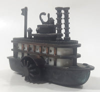 Vintage River Boat Paddle Steam Boat Miniature Metal Pencil Sharpener Doll House Furniture