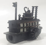 Vintage River Boat Paddle Steam Boat Miniature Metal Pencil Sharpener Doll House Furniture