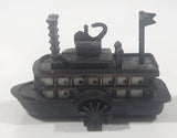 Vintage River Boat Paddle Steam Boat Miniature Metal Pencil Sharpener Doll House Furniture