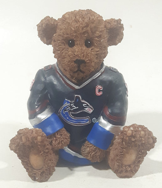 Elby Gifts NHL Power Play Captain Series Vancouver Canucks #19 Markus Naslund 3" Tall Resin Teddy Bear Figurine