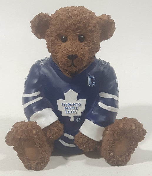 Elby Gifts NHL Power Play Captain Series Toronto Maple Leafs #13 Mats Sundin 3" Tall Resin Teddy Bear Figurine