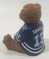 Elby Gifts NHL Power Play Captain Series Toronto Maple Leafs #13 Mats Sundin 3" Tall Resin Teddy Bear Figurine
