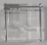 Air Canada Chinese New Year Rooster Clear Glass Cube Shaped Paper Weight